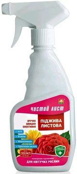 Подкормка листовая для цветущих 300 мл, Чистый лист 1640330094 фото