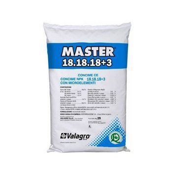 Комплексное минеральное удобрение Master (Мастер) NPK 18.18.18+3, 25 кг, Valagro, Италия 1640330532 фото