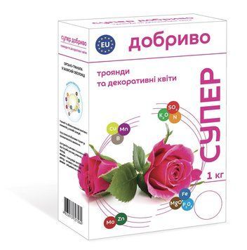 Удобрение Супер Розы и декоративные цветы 1 кг 1857304747 фото