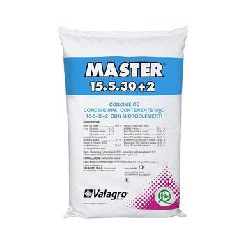 Комплексное минеральное удобрение Master (Мастер) NPK 15.5.30, 10 кг, Valagro, Италия 1640330540 фото