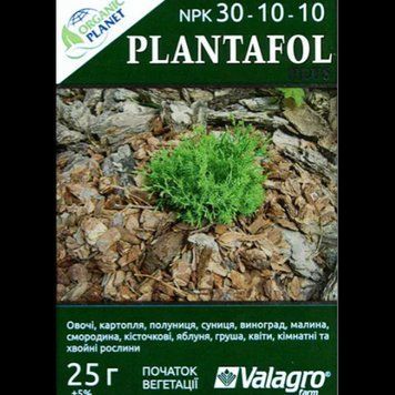 Минеральное удобрение Плантафол 30-10-10 25 г, Valagro 2063262143 фото