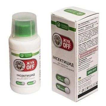 Інсектицид ЖУК OFF (Жук Офф) 75 мл, Ukravit для знищення широкого спектру комах 1640329603 фото